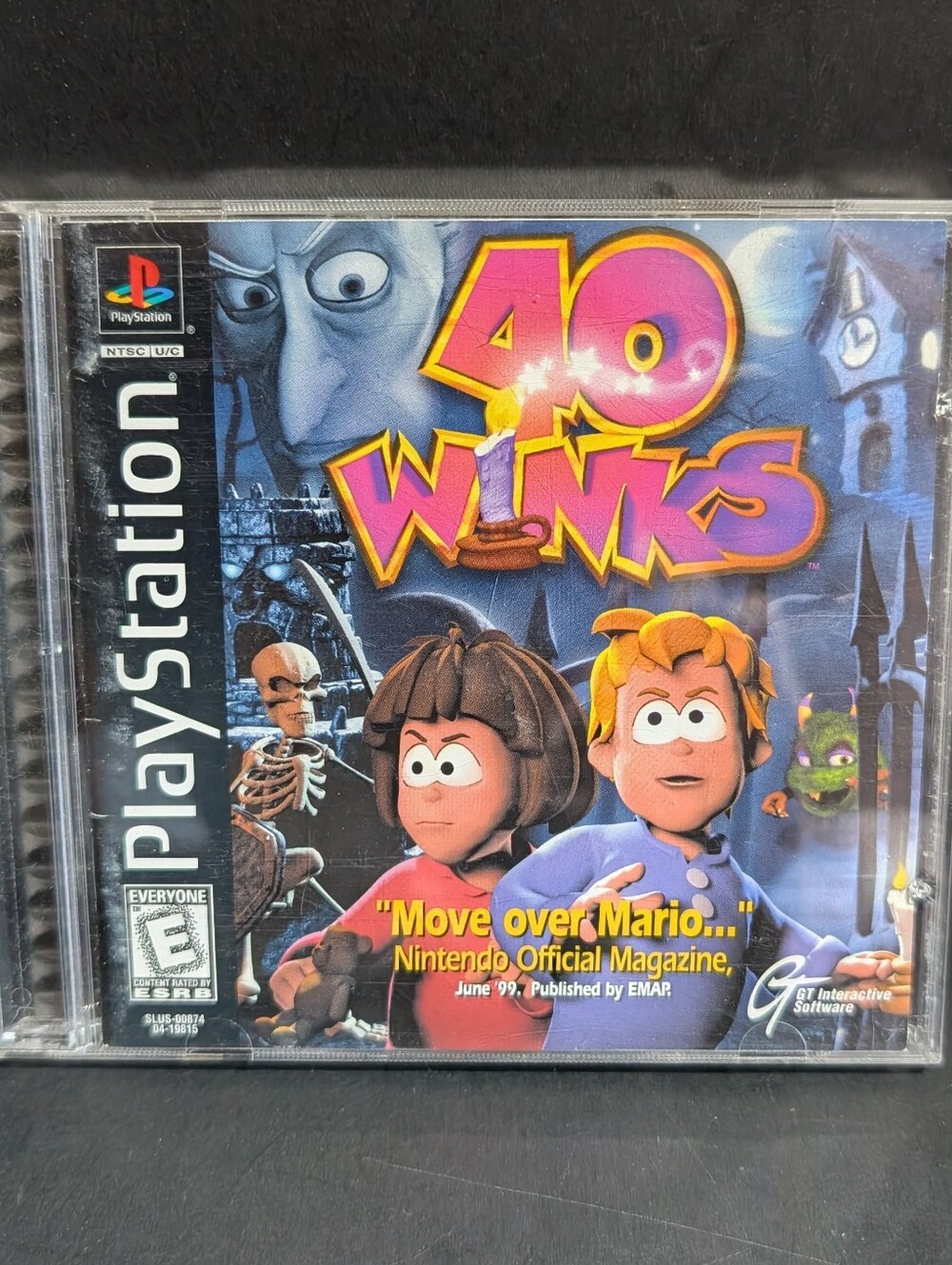 40 Winks  Video Game PS1 Sony PlayStation 1 Complete 1999